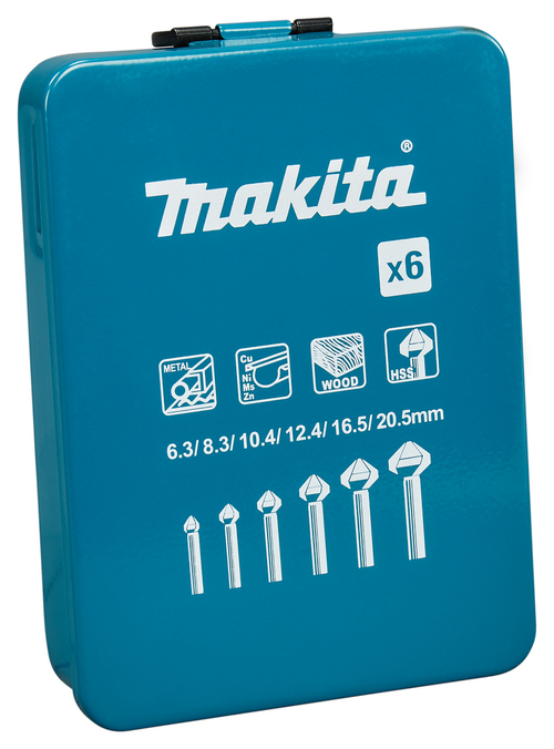 Набор зенкеров 6.3-20.5 мм, 6 шт Makita D-42204