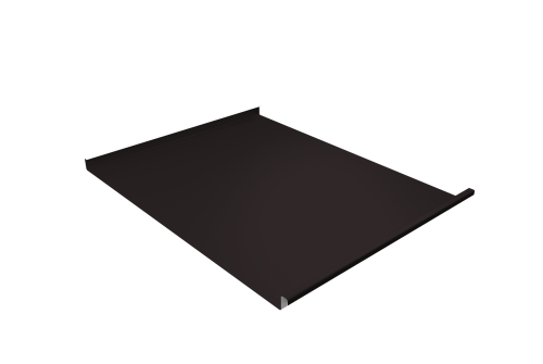 Фальц двойной стоячий Grand Line 0,5 Satin Matt TX с пленкой на замках RAL 9005 черный