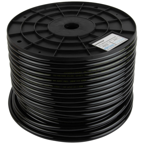 Трубка черная PU 8х12 мм, длина 100 м Harrison HUS0812-BK