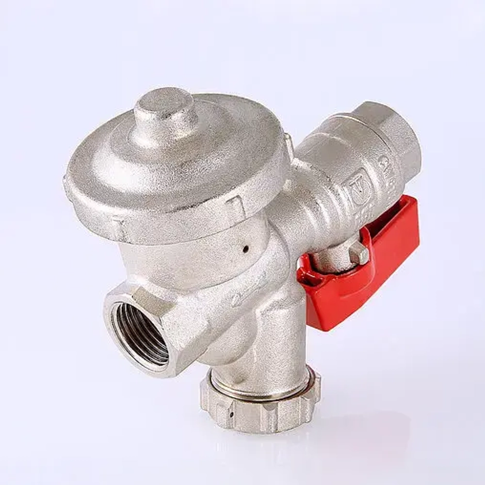 Кран шаровый с фильтром и редуктором давления ½"в x ½"в Valtec VT.300.N.04