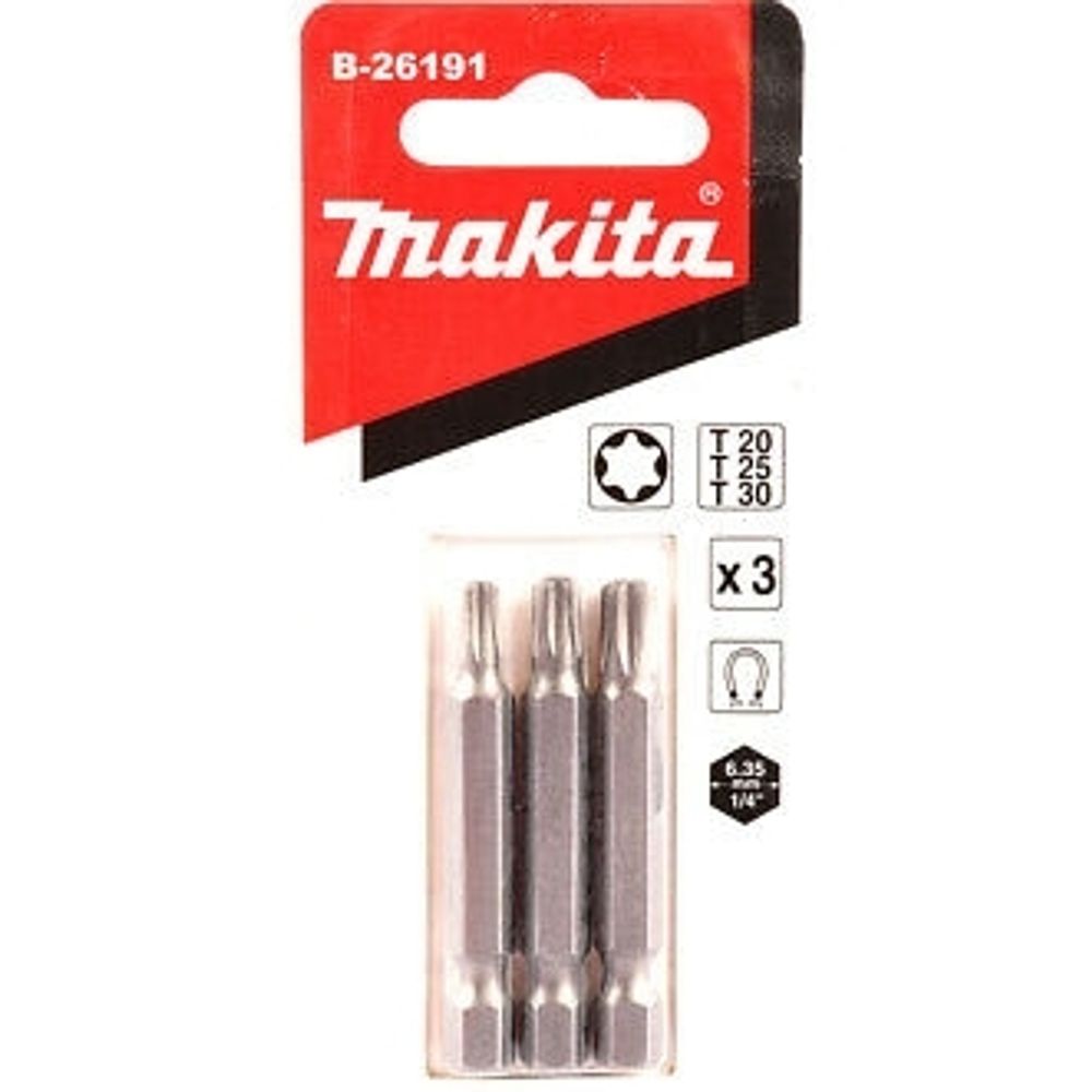 Насадка T20 / T25 / T30, 50 мм, E-form (MZ), 3 шт Makita B-26191