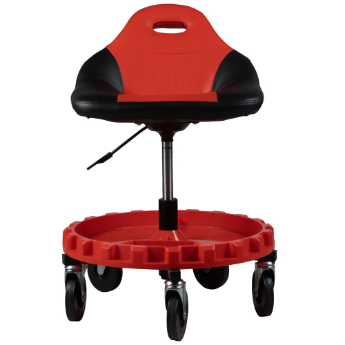 WDK-86012 Стул рабочий с лотком для инструмента, мягким покрытием и спинкой