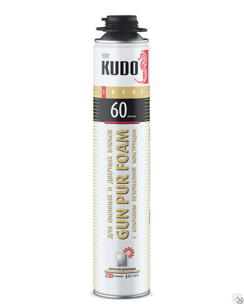 Пена монтажная KUDO PROFF TREND 60 летняя 1000 мл, 850 гр