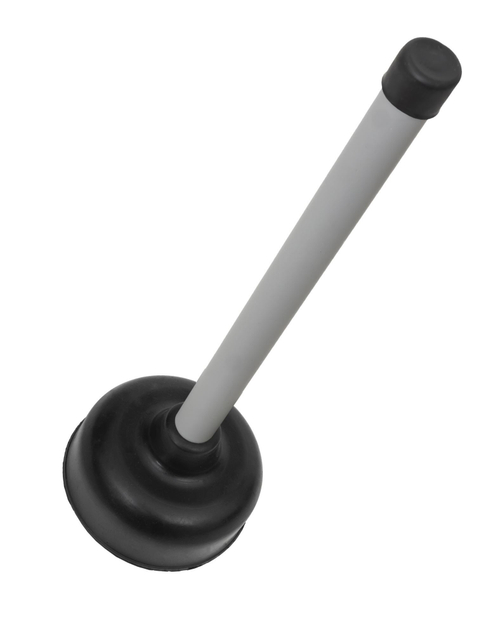 Вантуз для удаления засоров "Классик" ЭКО с пластиковой рукояткой, резиновая чаша 0,2 л, для раковин