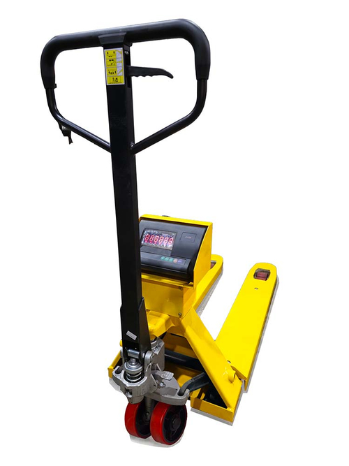 Тележка гидравлическая с весами 2500 кг 1150 мм полиуретановые колеса TOR AC-CW