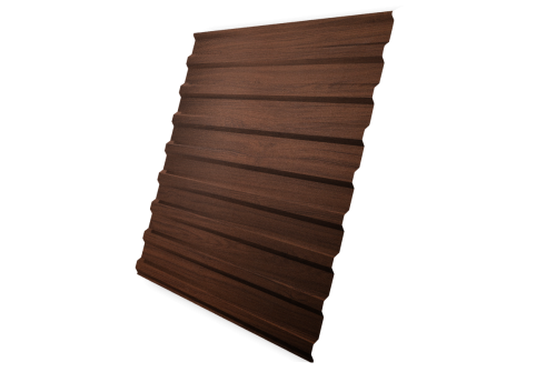 Профнастил C20B 0,45 Print Elite Choco Wood TwinColor
