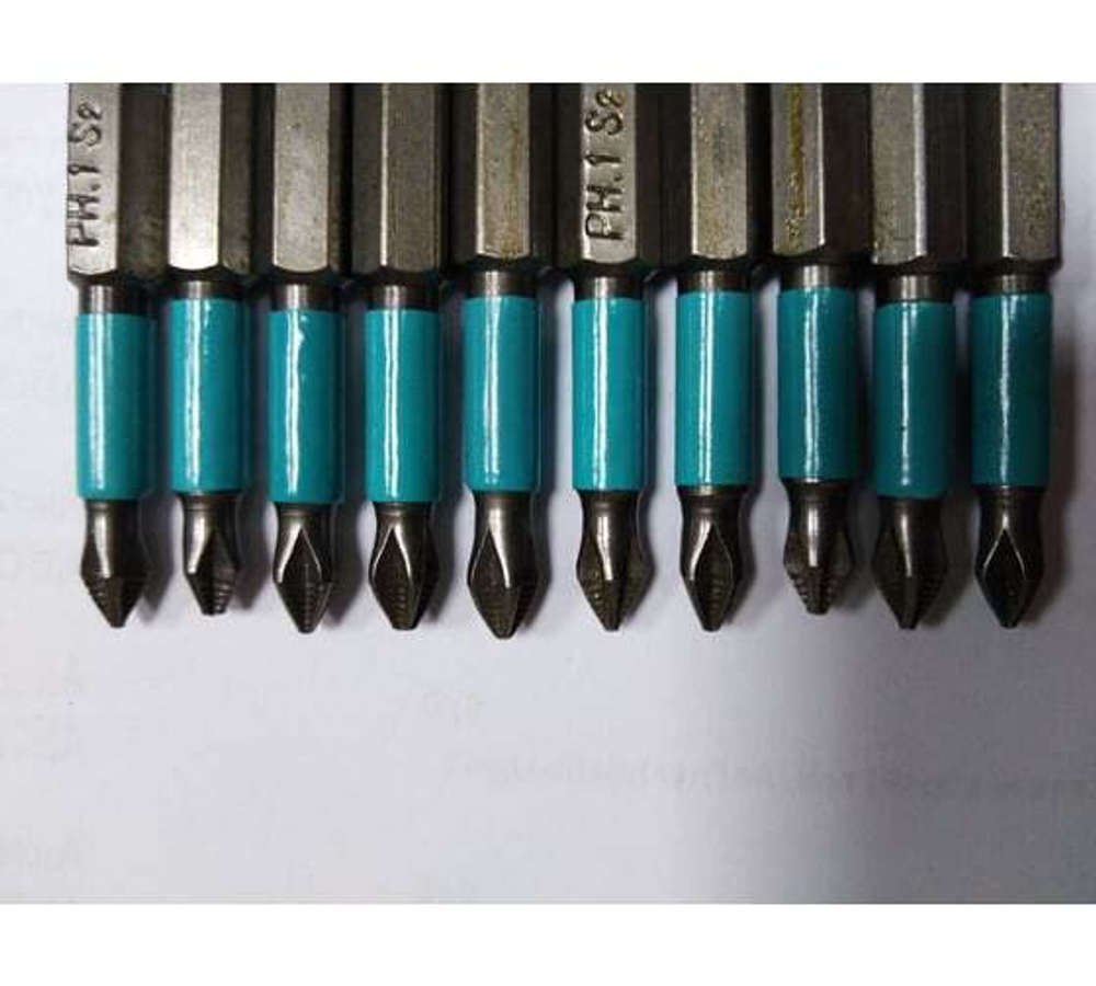 Биты для отвертки PH1х50мм, 1/4 Hex, S2, 10 шт. GRIFF 030396