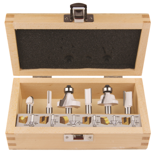 Набор фрез 8 мм, 6 шт Makita D-53540