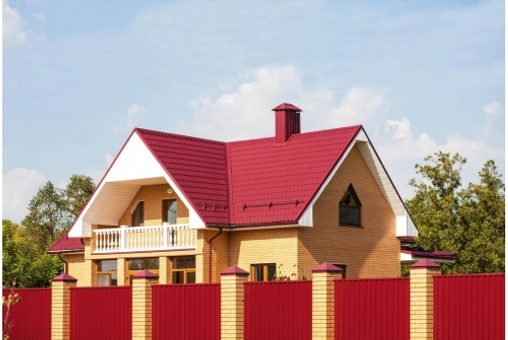 Металлочерепица классик 0,5 Satin RAL 3005 красное вино