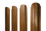 Штакетник П-образный А фигурный 0,45 Print Elite Golden Wood TwinColor