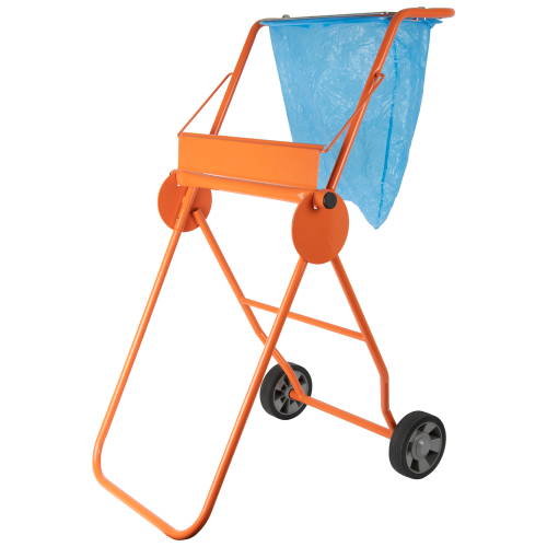 WDK-99520 Мобильный диспенсер для  максикующей бумаги с держателем под мусорный пакет