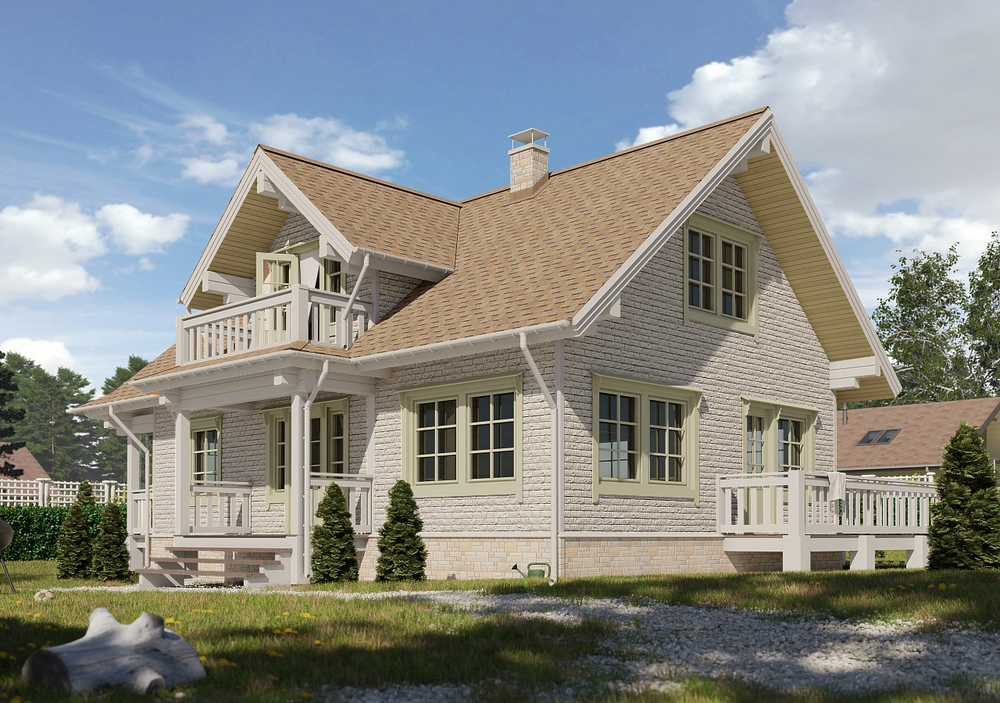 Сайдинг LUX под камень, Bergart, кокос