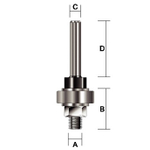 Стержень с гайкой для фрезы 23.8х8, S8 Makita D-12099
