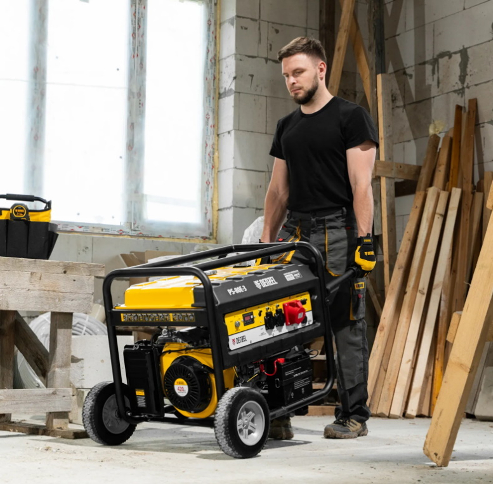 Транспортировочный комплект (колеса и ручки) для генераторов PS Denzel