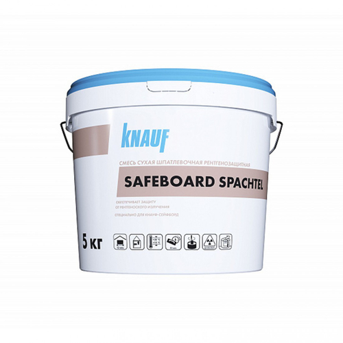 Шпаклевка рентгенозащитная для заделки стыков Кнауф-Сейфборд Шпахтель 5 кг, шт