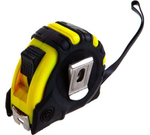 Рулетка 5мх25мм с 3 фиксаторами, в обрезиненном корпусе GRIFF d135014