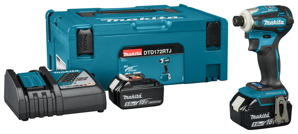 Ударный шуруповерт LXT 1/4" Makita DTD172RTJ