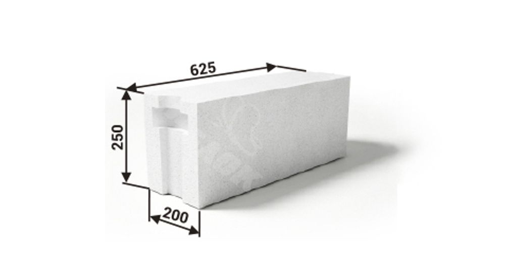 Газобетонный блок ИНСИ 200-500-2.5