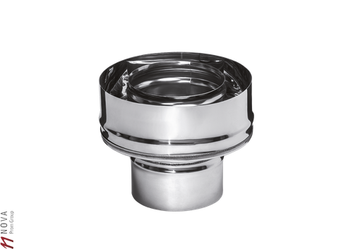 Переход Феррум на сэндвич нержавеющий, (430/0,8мм), ф115/200, по воде