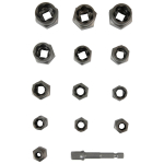 WDK-65482 Набор экстракторов для болтов и гаек с адаптером, 8-19 мм