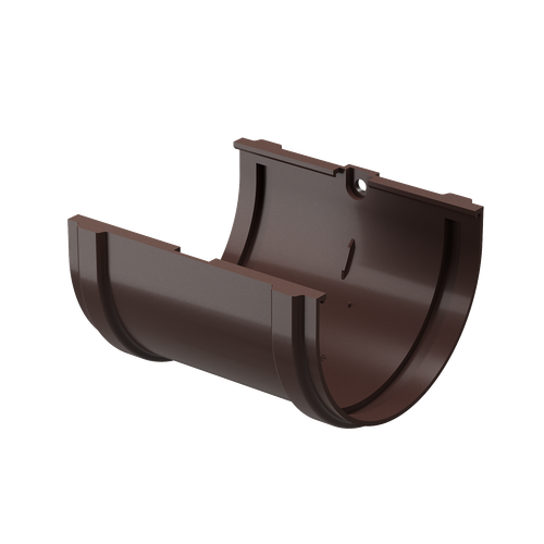 Соединитель желобов Premium, шоколад