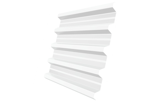 Профнастил H60R 0,8 PE RAL 9003 сигнальный белый