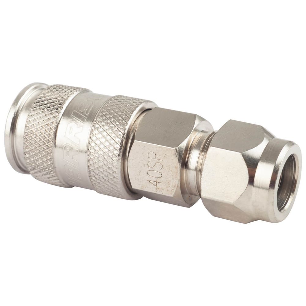 Пневматическое быстроразъёмное соединение с обжимным креплением PU шланга Ø 8х12 мм Harrison HRS-40SPA