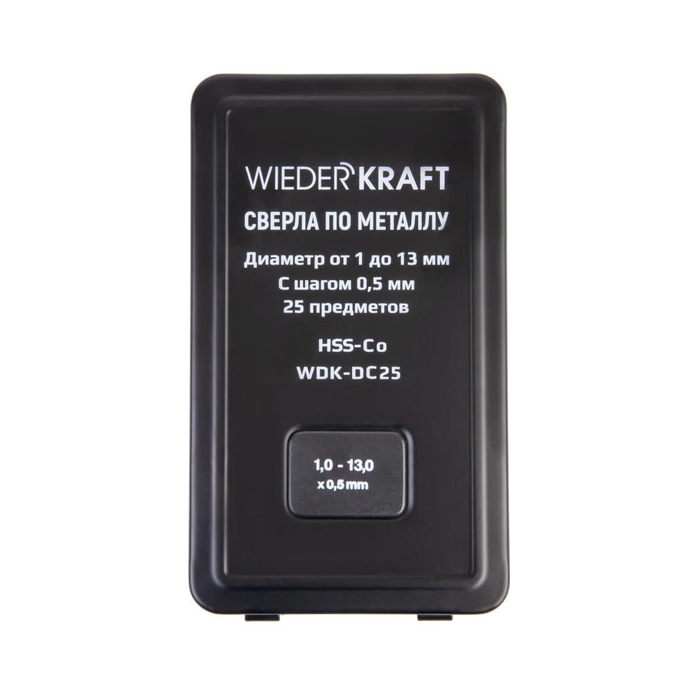 Набор сверл по металлу HSS-Co 25 предметов WDK-DC25