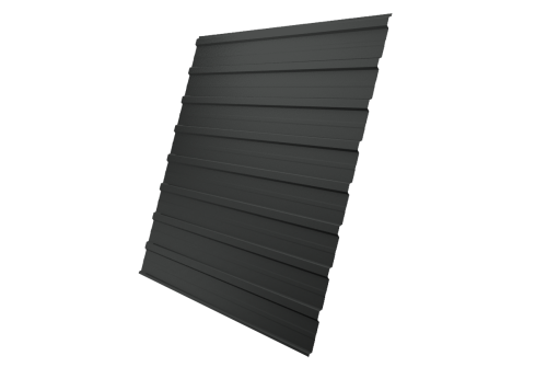 Профнастил C10A 0,5 PurLite Matt RAL 7016 антрацитово-серый