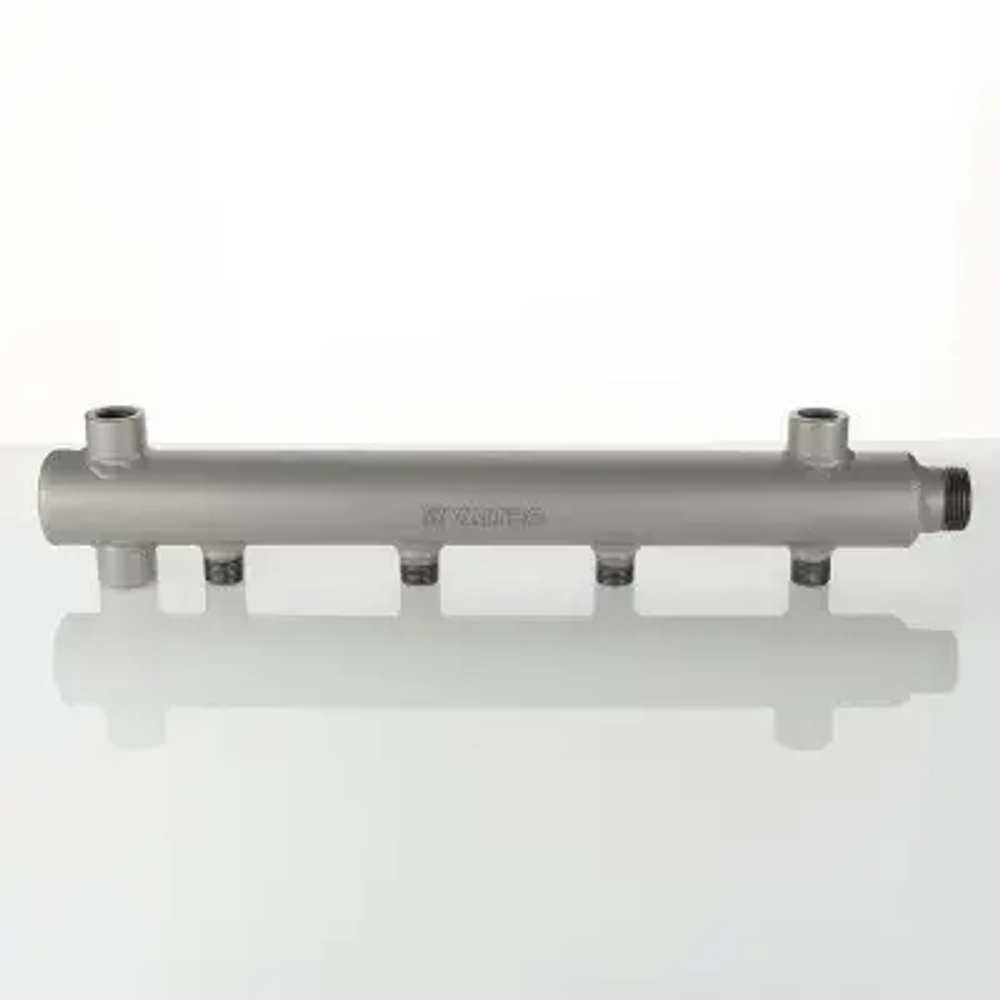 Коллектор распределительный концевой 6 отводов 1"н x ½"н Valtec VTc.510.BS.060406