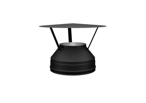 Оголовок Феррум нержавеющий, (430/0,5 мм), ф150/210, по воде черный