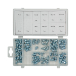 WDK-214053 Набор фитингов для пресс-масленок, металл.ниппель, 110 шт