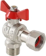 Кран шаровый с накидной гайкой угловой 1"н x 1"нг Valtec Base VT.267.N.0606
