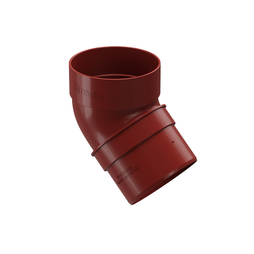 Колено водосточное 45˚ Standard, красный