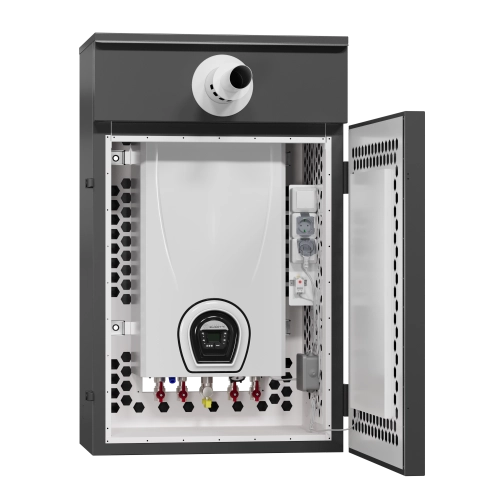 Котельная наружного размещения KRATS 24кВт 2 контурный настенный с котлом Federica Bugatti 24 VARME