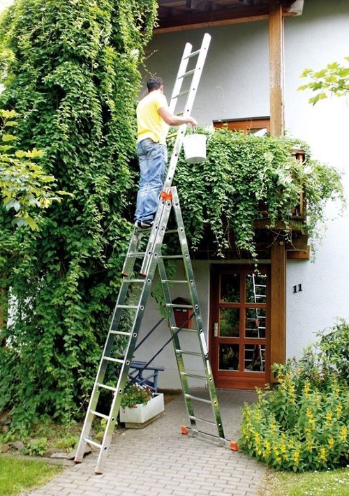 TRIBILO Универсальная лестница из трёх частей, 3 х 6 перекладин