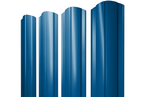 Штакетник Круглый фигурный 0,5 PE RAL 5005 сигнальный синий