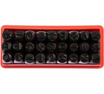 Буквенные клейма № 8 (латинский шрифт, сталь) GRIFF g111048