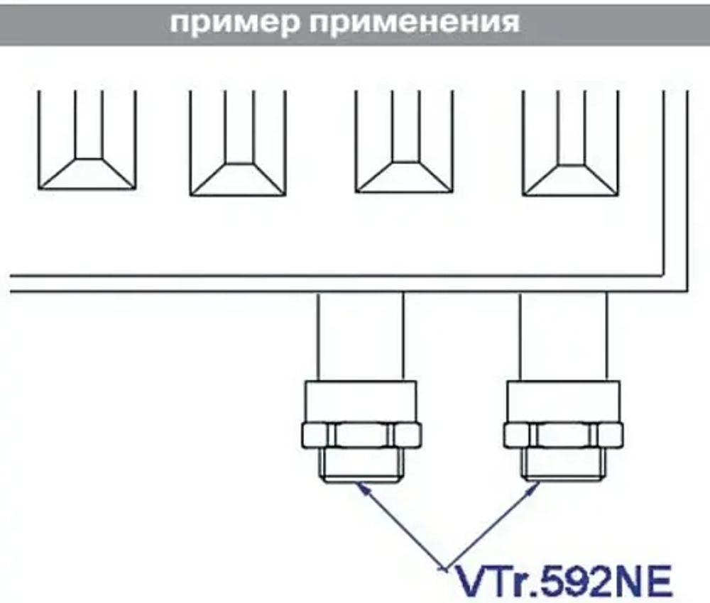 Переходник на евроконус ½"в x ¾"ек Valtec VTr.592.NE.040E