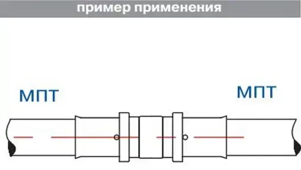 Муфта пресс соединительная 26мм Valtec VTm.203.N.002626