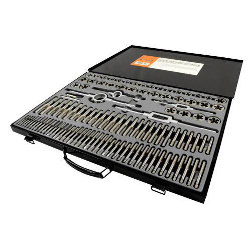 WDK-DTM3110 Набор метчиков и плашек М2 - М18, 110 предметов, метрическая резьба