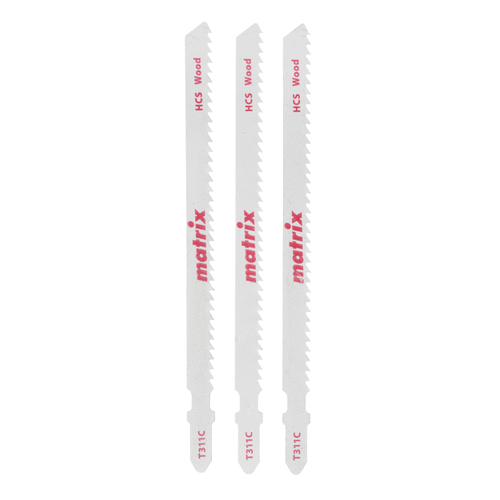 Полотна для электролобзика  по дереву, 3 шт, T311C, 100 x 2, 75 мм, HCS Matrix