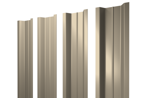 Штакетник П-образный В с прямым резом 0,5 Satin RAL 1015 светлая слоновая кость