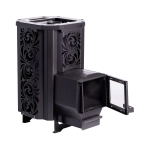 Печь для бани Сталь-Мастер HARD 16М Хохлома без дверцы закрыт.каменка дровяная сетка