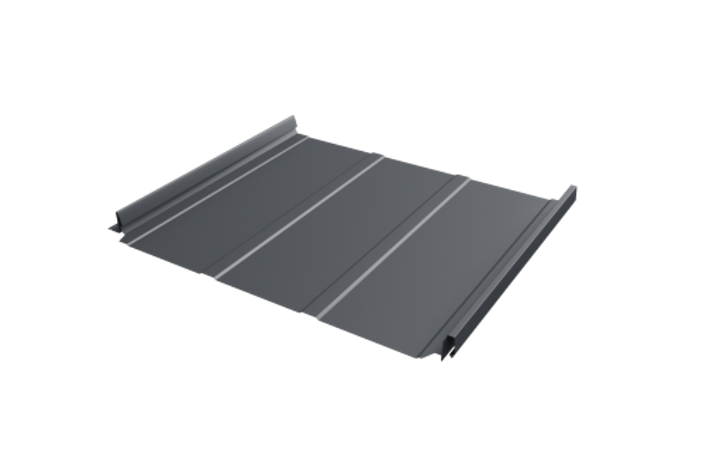 Кликфальц Pro Line Grand Line 0,5 Satin с пленкой на замках RAL 7024 мокрый асфальт