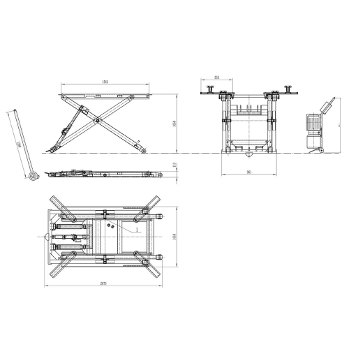 Ножничный подъемник WDK-503