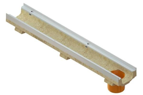 Лоток водоотводный полимербетонный CompoMax Drive DN100 h100 под решетки кл. C250, D400