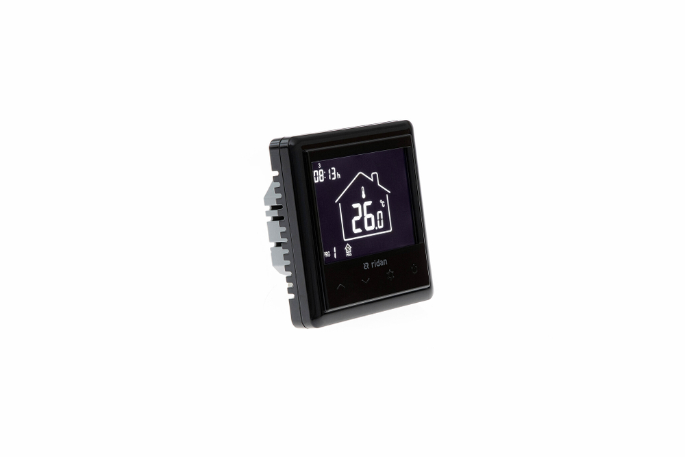 Ридан 088U0628R — Электронный комнатный термостат WT-RB с подключением 230V, черный