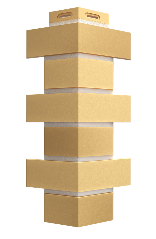 Угол Флемиш, Желтый жженый для фасадных панелей