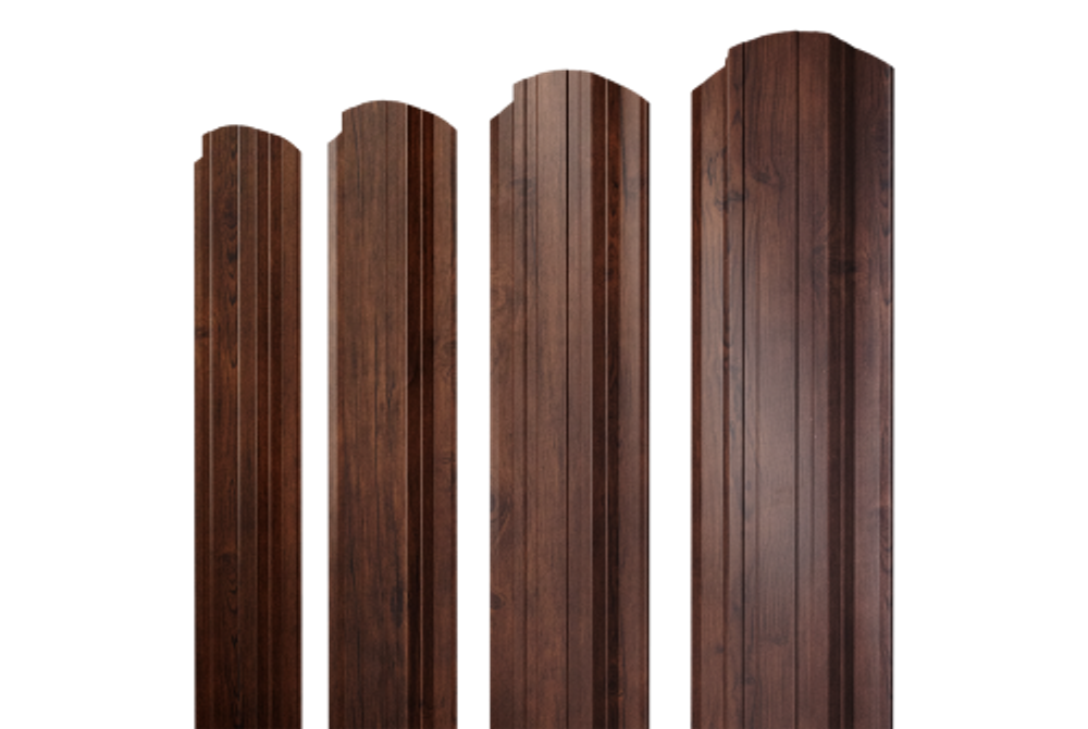 Штакетник Прямоугольный фигурный 0,45 Print-Double Premium Cherry Wood Fresh